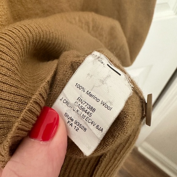 J. Crew Brown Merino Wool Cardigan - M - Picture 5 of 6